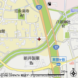埼玉県深谷市上増田58周辺の地図