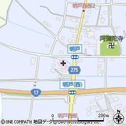 埼玉県深谷市明戸187周辺の地図