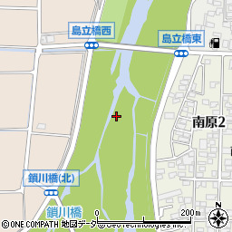 奈良井川周辺の地図