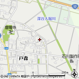埼玉県深谷市戸森270周辺の地図