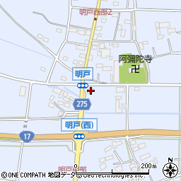 埼玉県深谷市明戸197周辺の地図