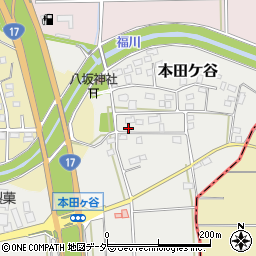 埼玉県深谷市本田ケ谷12-1周辺の地図