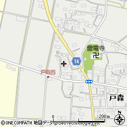 埼玉県深谷市戸森133周辺の地図