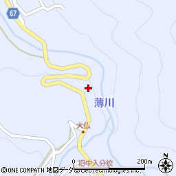 長野県松本市入山辺大仏8191-3周辺の地図