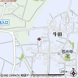 群馬県藤岡市牛田551周辺の地図