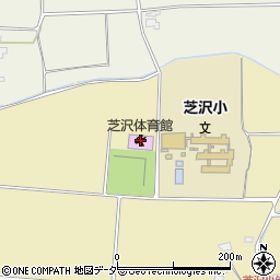 松本市芝沢体育館周辺の地図