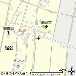 埼玉県深谷市起会256周辺の地図