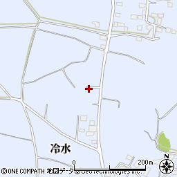 茨城県鉾田市冷水1323周辺の地図