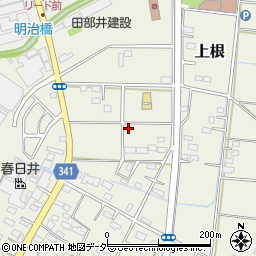 埼玉県熊谷市上根154周辺の地図