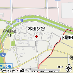 埼玉県深谷市本田ケ谷2周辺の地図