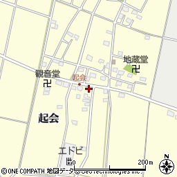 埼玉県深谷市起会255周辺の地図