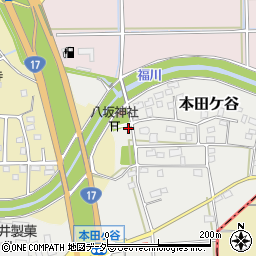 埼玉県深谷市本田ケ谷15周辺の地図