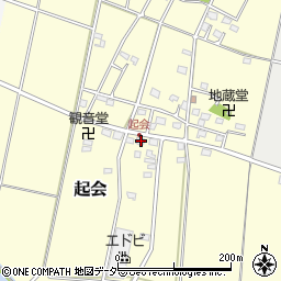 埼玉県深谷市起会252周辺の地図