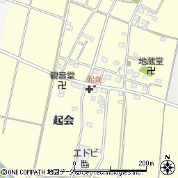 埼玉県深谷市起会251周辺の地図