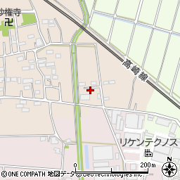 埼玉県深谷市沓掛70周辺の地図