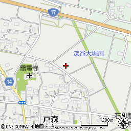 埼玉県深谷市戸森713周辺の地図