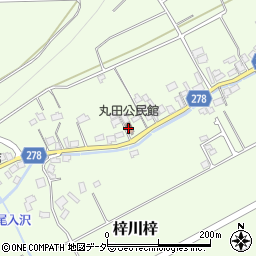 丸田公民館周辺の地図