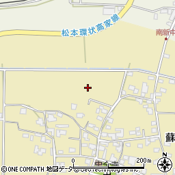 長野県松本市和田蘇我周辺の地図