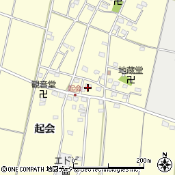 埼玉県深谷市起会254周辺の地図