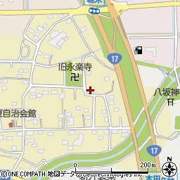 埼玉県深谷市上増田47周辺の地図