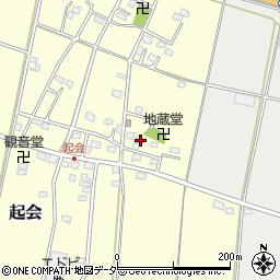 埼玉県深谷市起会225周辺の地図