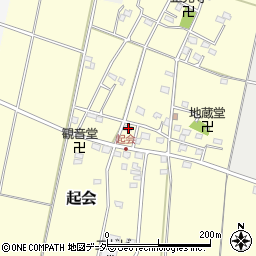 埼玉県深谷市起会253周辺の地図