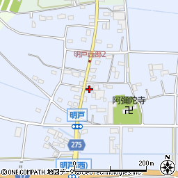 埼玉県深谷市明戸598-1周辺の地図