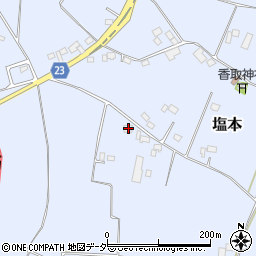 茨城県結城郡八千代町塩本385周辺の地図