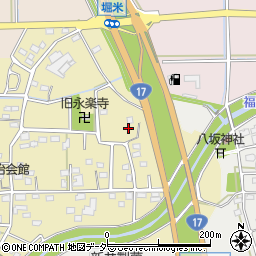 埼玉県深谷市上増田42周辺の地図