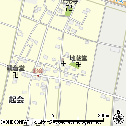 〒366-0837 埼玉県深谷市起会の地図