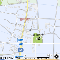 埼玉県深谷市明戸596周辺の地図