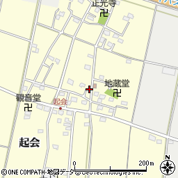 埼玉県深谷市起会230周辺の地図
