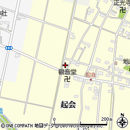 埼玉県深谷市起会72周辺の地図