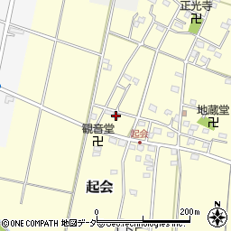 埼玉県深谷市起会297周辺の地図