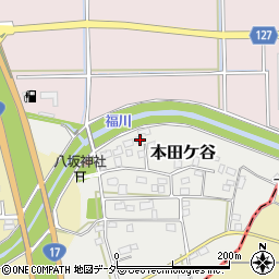 埼玉県深谷市本田ケ谷25周辺の地図
