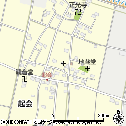 埼玉県深谷市起会231周辺の地図