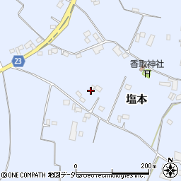 茨城県結城郡八千代町塩本378周辺の地図