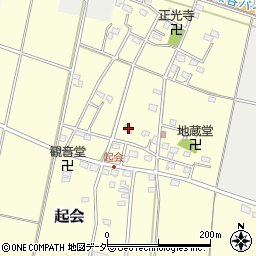 埼玉県深谷市起会236周辺の地図