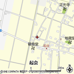 埼玉県深谷市起会301周辺の地図