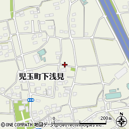 埼玉県本庄市児玉町下浅見周辺の地図