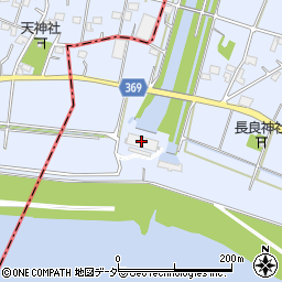 谷田川排水機場周辺の地図