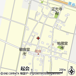 埼玉県深谷市起会237周辺の地図