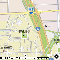 埼玉県深谷市上増田44周辺の地図