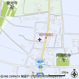 埼玉県深谷市明戸613-8周辺の地図