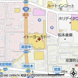 ＪＴＢトラベランド南松本イトーヨーカドー　店旅行店周辺の地図