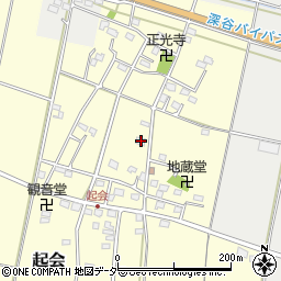 埼玉県深谷市起会279周辺の地図