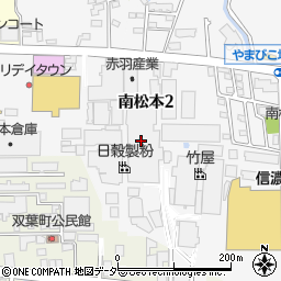 日穀製粉松本工場周辺の地図