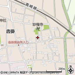 埼玉県深谷市沓掛32周辺の地図