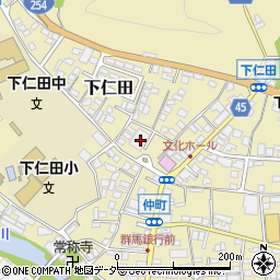 下仁田町役場　下仁田町公民館周辺の地図