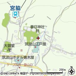 筑波山 杉本屋周辺の地図